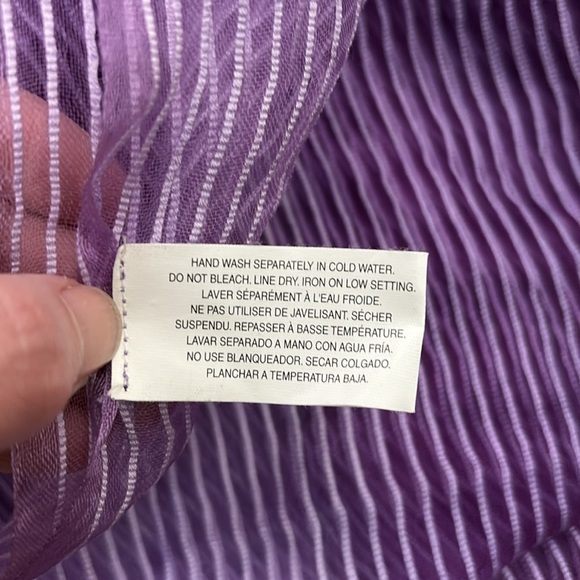 pier 1 scarf purple ombre weave fringe - Picture 6 of 6